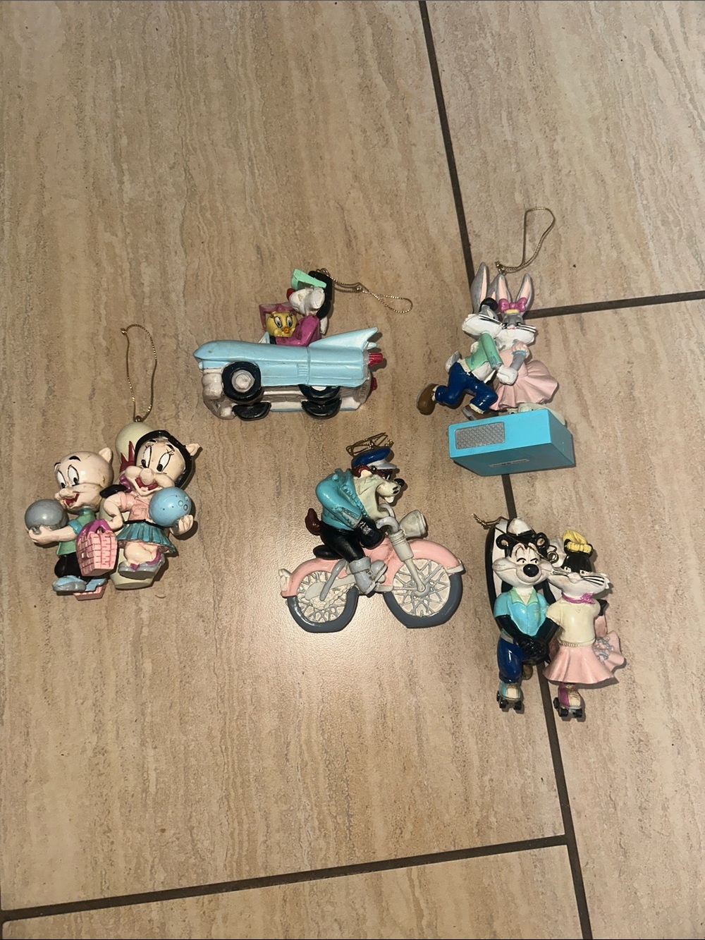 Looney Tunes Warner Bros. Vintage Christmas Ornaments
